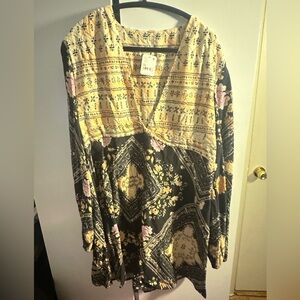 Free people mixed print dress